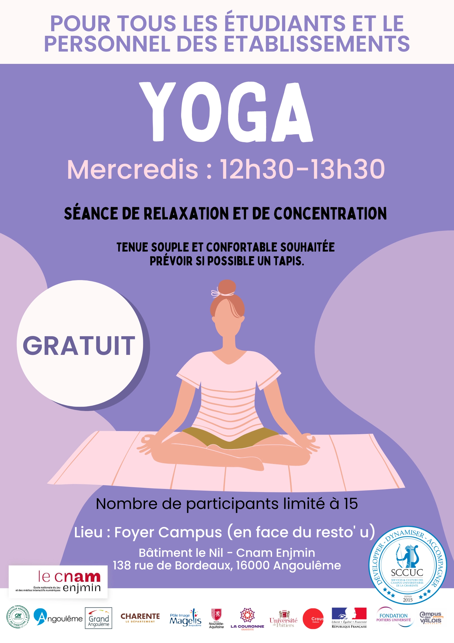 affiche yoga