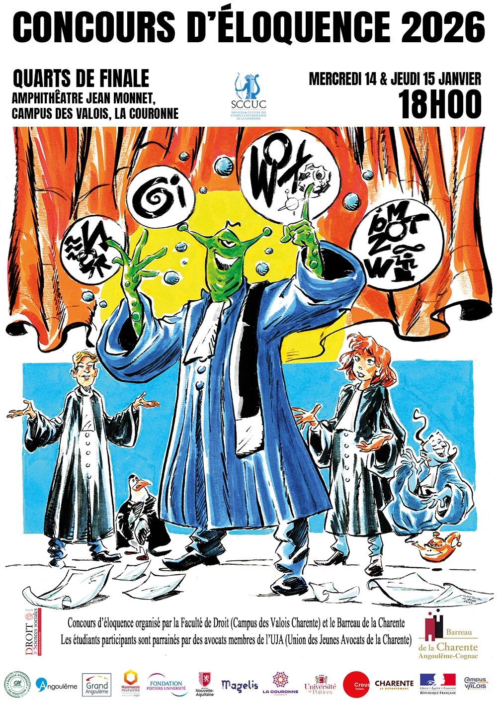 Affiche du concours d'éloquence