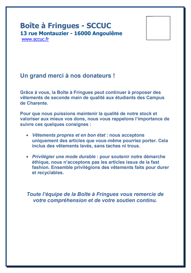 remerciements