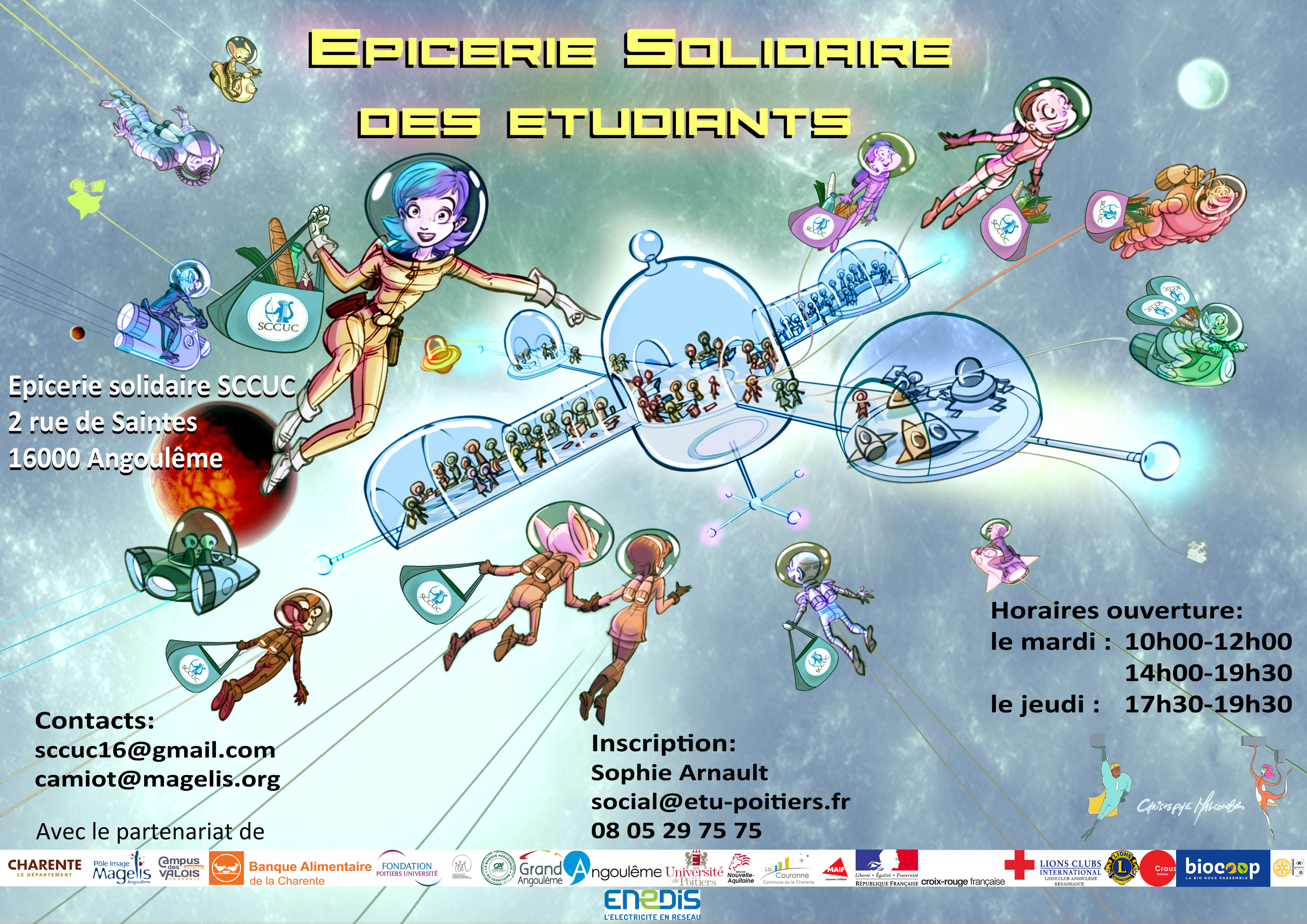 affiche espace epicerie