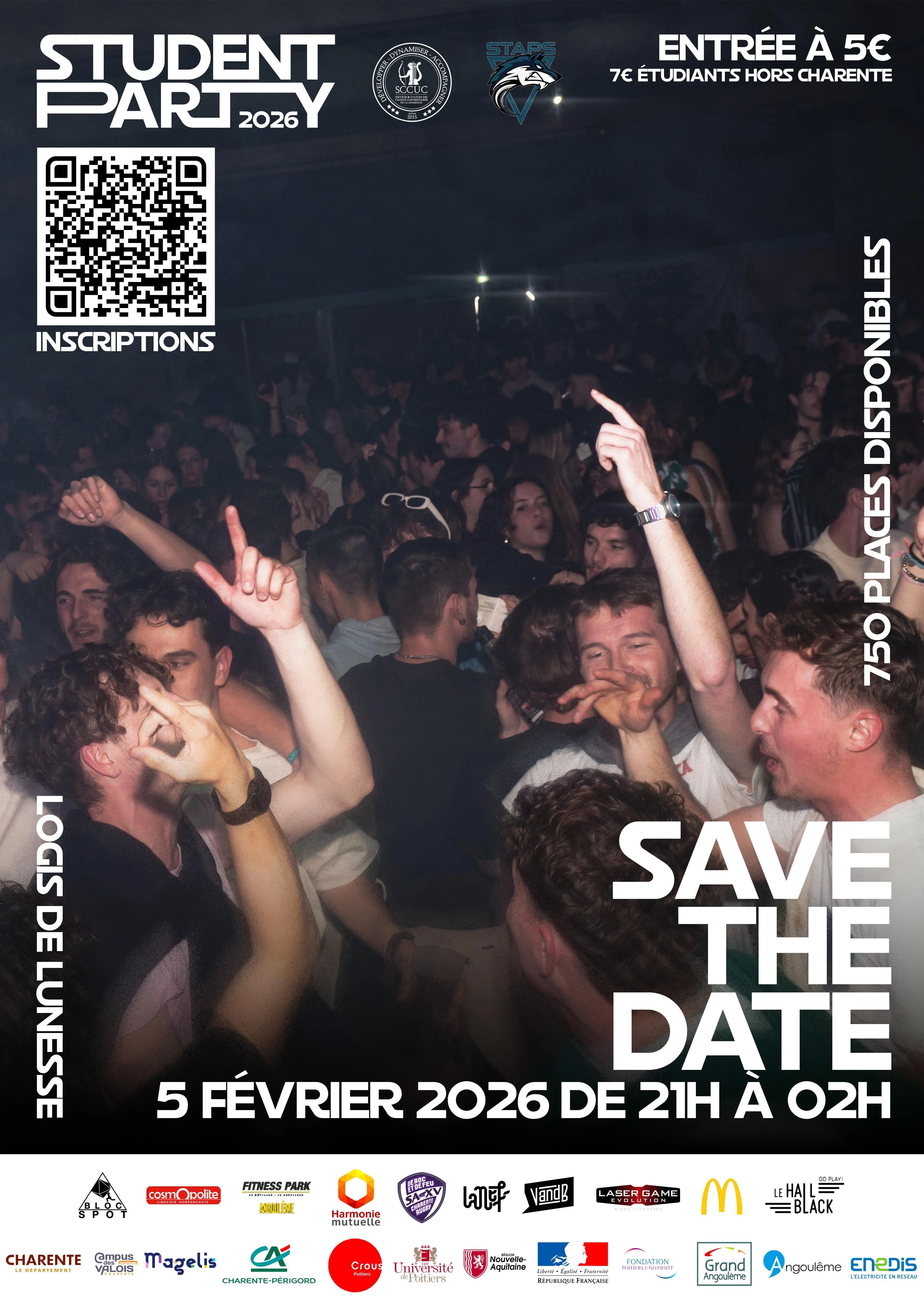 affiche student party 2026
