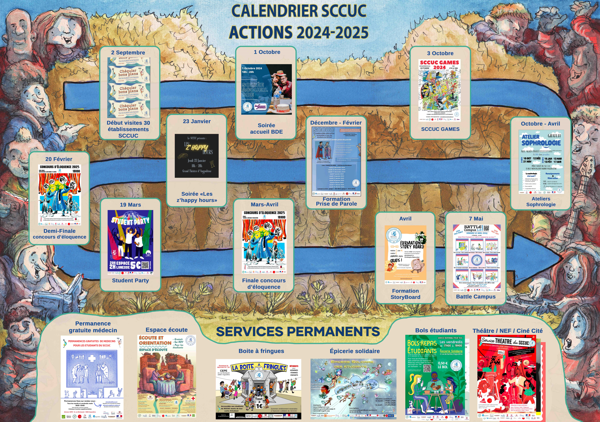 calendrier evenements 2025