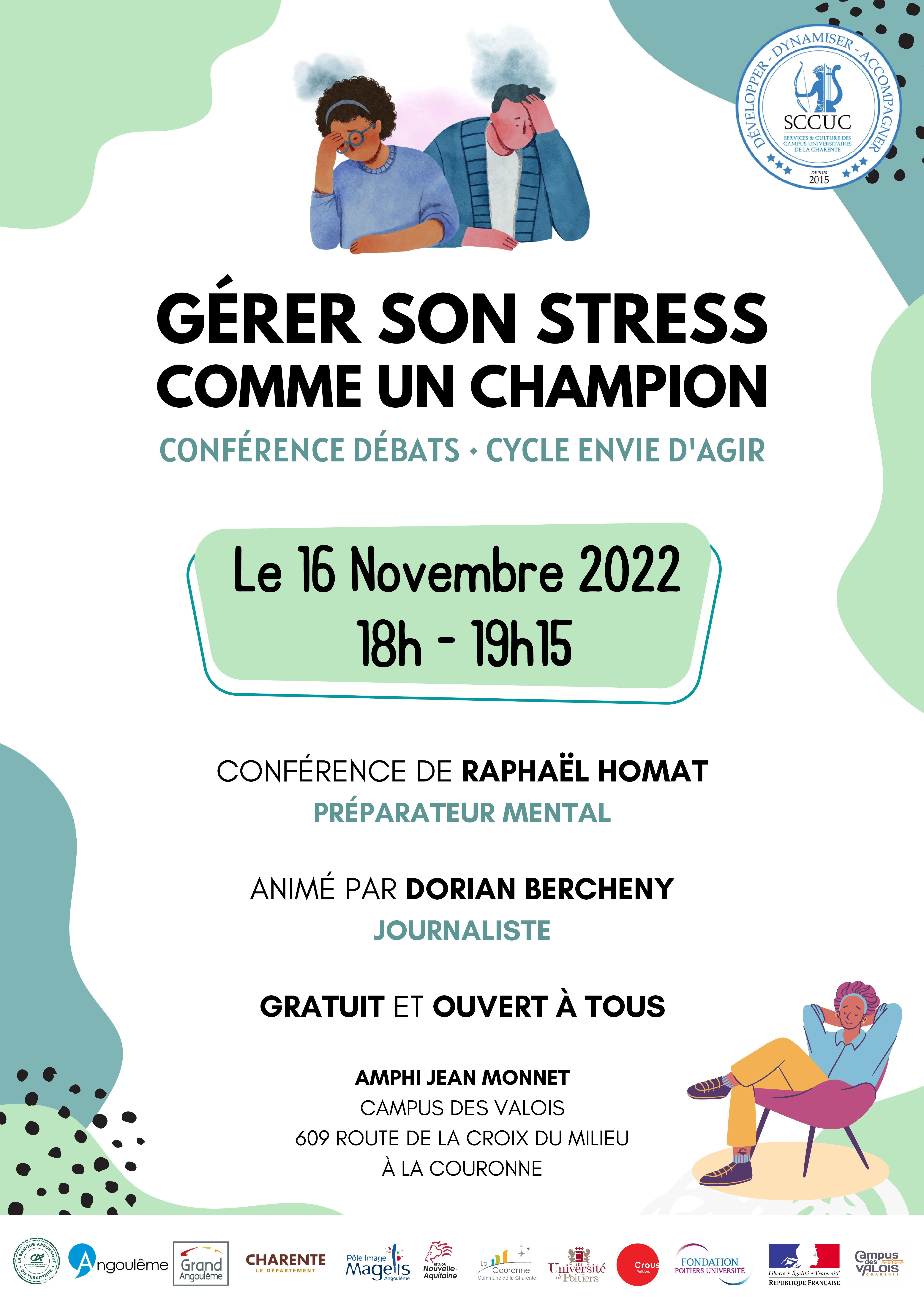 affiche gérer son stress comme un champion