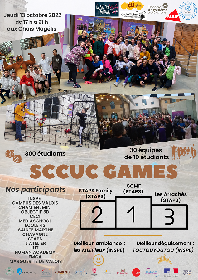 sccuc games 2022 affiche