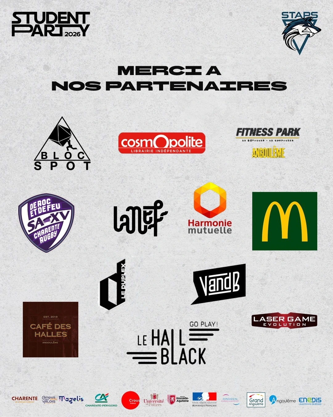 Partenaire student party 2026