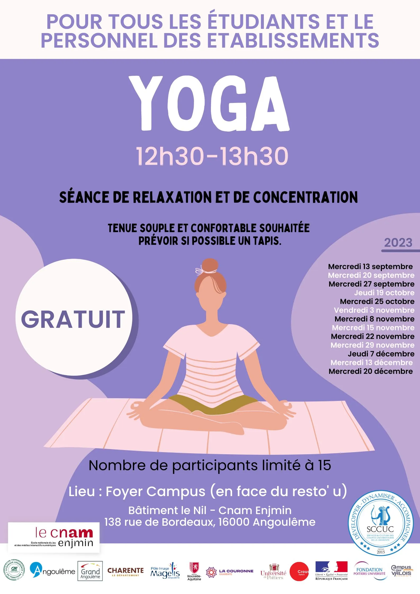 affiche yoga